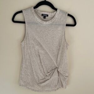 Express Skimming Twist Front Muscle Tank Size XS